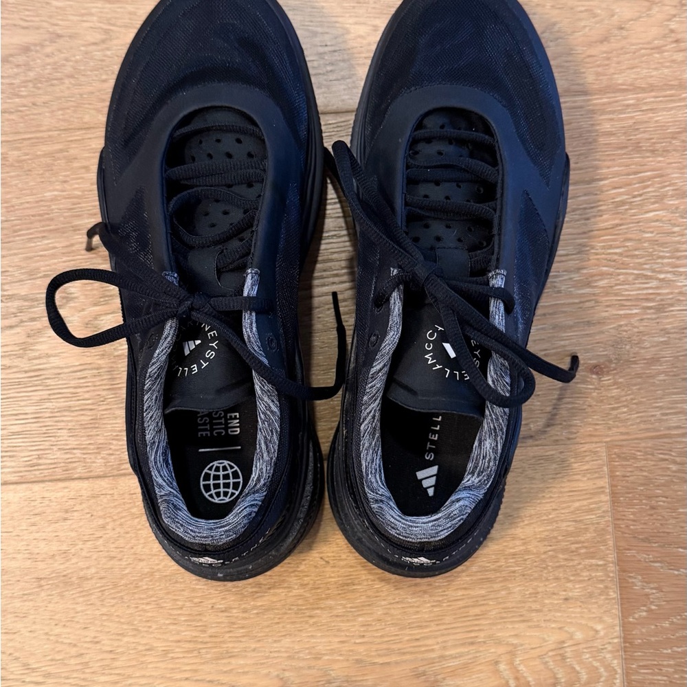 Adidas x Stella McCartney Black Women’s Athletic Shoes Size 9.5 Worn Twixe - Picture 4 of 5